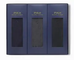 新品◆POLO RALPH LAURENメンズ靴下3足セット25-27㎝