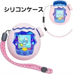 たまごっちパラダイス 専用 シリコンケース 画面フィルム ストラップ付 ピンク