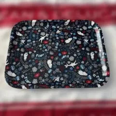 ムーミン花柄デザインのトレー
