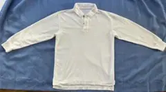 Hanes ポロシャツ 長袖 ホワイトのサムネイル