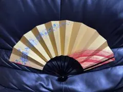 扇子 29cm 金 鶴 松 新品箱替え 飾り扇 飾舞扇 舞扇子 舞踊 着物 和装