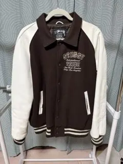 STUSSY AUTHENTIC GEAR 25周年　スタジャン ブラウン XL