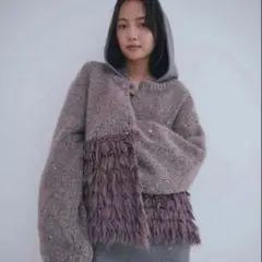 Andequal flower cable design knit - メルカリ