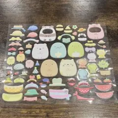 【未使用品】すみっコぐらし シール ステッカー シート ぷっくり 台紙なし