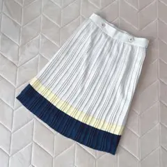 オンワード樫山 Feroux フェルゥ プリーツスカート 春物 膝丈