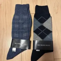 BURBERRY チェック柄 ダイヤモンド柄 ソックス 27-28cm
