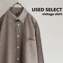 古着 Vintage Stripe BD Shirt / ストライプ 薄手シャツ