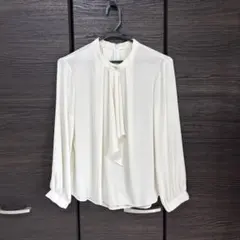 SHIPS ブラウス 38 アイボリー ボウタイ 新品未使用 きれいめ