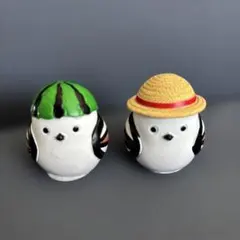 シマエナガ　置き物　夏セット