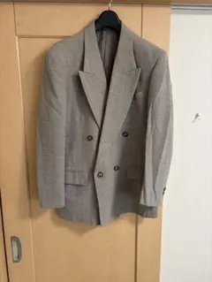 JUN グレー ダブルブレストジャケット