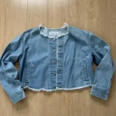 SLY JEANS クロップドデニムジャケット　Gジャン