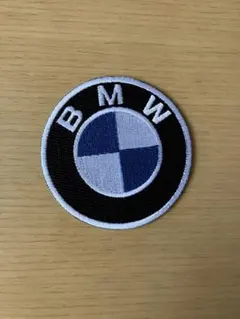 BMW 刺繍パッチ 円形 約8cmアイロン貼り付けタイプ
