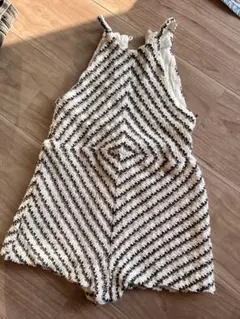 ストライプ ノースリーブ オーバーオール 122cm以下