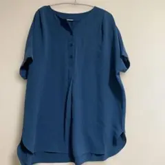 SHOO・LA・RUE 半袖ブラウス ブルーのサムネイル