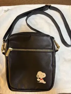 PEANUTS スヌーピー ショルダーバッグ ブラック