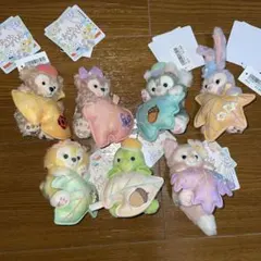 ディズニー　ダッフィー　ウィッシングウィングス　ぬいぐるみ　チャーム　7個