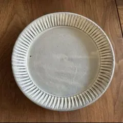 信楽焼　大原拓也さん　しのぎリムプレート　作家さん 信楽焼 大原拓也さん しのぎリムプレート 作家さん 大原拓也