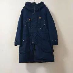 ネイビー フード付き モッズコート　Johnbull