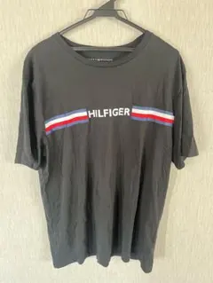 HILFIGER ブラックTシャツ XL