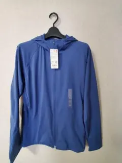 UNIQLOドライEX UVカットフルジップパーカー M ブルーのサムネイル