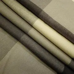 綿100％ 播州織 先染 格子 微起毛 2m クリーム