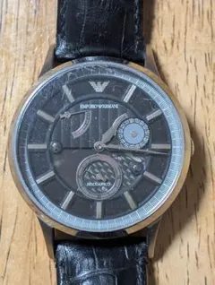 EMPORIO ARMANI 自動巻き時計 ブラック