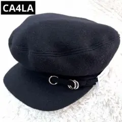 美品✨ カシラTRAIN TICKET キャスケットウールAKM00066 黒