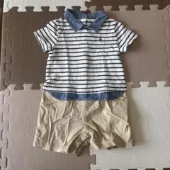 GAP ロンパース・カバーオール ストライプ柄　80cm