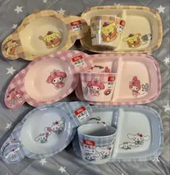 DAISO サンリオメラミン食器　９点セットのサムネイル