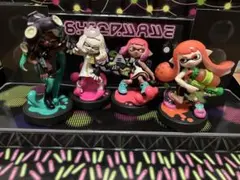 人気amiibo 4点ガール　ネオンピンク　ヒメ　イイダ（スプラトゥーン） 人気amiibo 4点ガール ネオンピンク ヒメ イイダ（スプラトゥーン