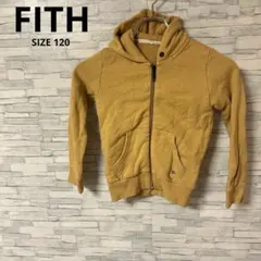 フィス　パーカー　【120】　ベージュ　キッズ　フード　着回し　綿100％
