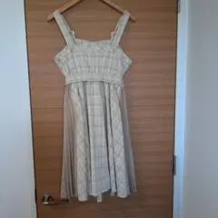mezzo piano チェック柄ワンピース L
