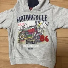 INDIGO モーターサイクル フード付きトレーナー 1-1.5歳用