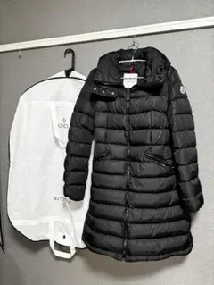 モンクレール フラメッテ ダウンジャケット　ロングコート サイズ1 黒　ブラック