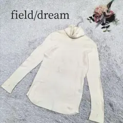 【フィールド/ドリーム】タートルネック リブニット セーター 袖指あなあり