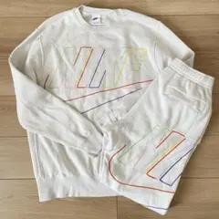 ナイキ スウェット セットアップ M 白 メンズ レディース ユニセックス　上下