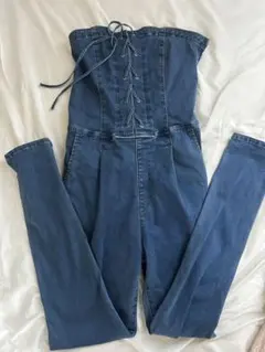 【出品今月末まで】GYDA デニム ベアトップ オールインワンのサムネイル