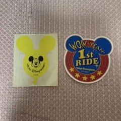 東京ディズニーリゾート ミッキーシールと1st RIDEステッカー