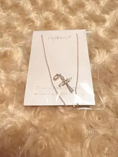 プレーンチェーンネックレス、ノットクロスチャームのセット❤️