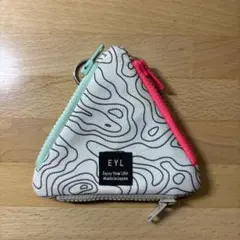 EYL トポグラフィ柄 三角コインケース 小銭入れ