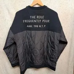 IRIEY バックニットロゴキルティングブルゾン