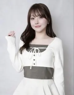 LIP SERVICE 新品タグ付き　コルセットチェックトップス