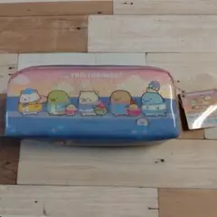 すみっコぐらし　筆箱　ペンケース　ペンポーチ　入学準備　パープル　ピンク