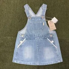 【新品タグ付き】デニム ジャンバースカート　サロペ　90 seraph