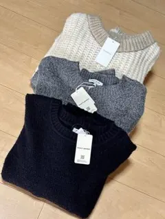 新品タグ付 ニット3点セット まとめ売り レディース L M セーター