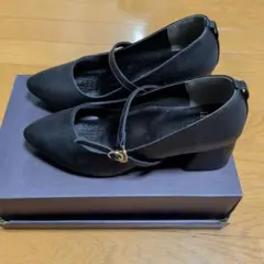 n'or 黒 ストラップ付き パンプス 中ヒールのサムネイル