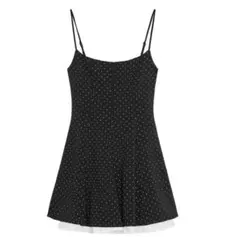 ZARA ドット柄コンビワンピース