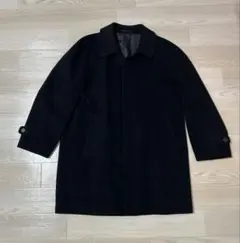ブラック ステンカラーコート