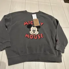 ミッキーマウス トレーナー グレー　130新品