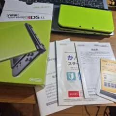 new3dsll ライムブラック　下画面ips液晶　1460FY
